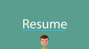 resume pronunciation youtube