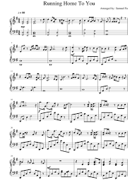 I Will Wait For You Piano Sheet Music Free Print And Download In Pdf Or Midi Running Home To You U Free Sheet Music For Piano Made By K0nrat Sheet Music Piano Sheet Music Flash Musical