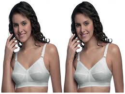 trylo namrata white cotton bra 2pcs set size 40c