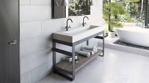 A double sink bathroom vanity is usually an ideal choice for master bathrooms or for shared or family spaces. A New Craze In Bathroom Decoration Trough Sinks