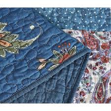 Floral blankets & throws : Buy Tache Cotton Patchwork Vintage Bohemian Paisley Floral Damask Pastel Green Purple Dark Blue Colorful Lightweight Coverlet Night Flower Quilt Set Queen Online In Indonesia B07twhh9pv