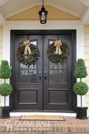 Clark Hall Doors And Windows Traditional Front Doors Double Door Christmas Decor Double Doors Exterior