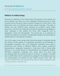 Politics In India Free Essay Example