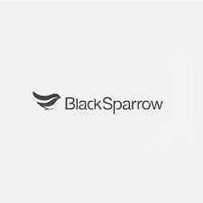 Black And White Logo Brand Name Black Sparrow Logo Vector Logo Design Black And White Logos Branding Design Logo