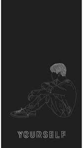 Love Yourself Tear Album Karya Seni Garis Ilustrasi Seni Kontemporer