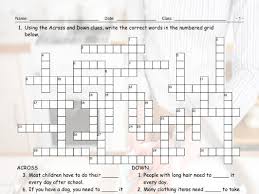 If you get stumped on any of them, not to worry, of course we will give you the answers! Daily Activities Crossword Puzzle Teaching Resources