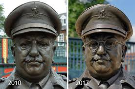 Captain Mainwaring (Arthur Lowe) from the Recording Archive for Public  Sculpture in Norfolk & Suffolk