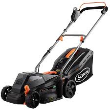 Lawn mower manufacturers are currently using two types of batteries in electric riding mowers. Scotts 20 Volt Brushless 14 In Push Cordless Electric Lawn Mower 4 Ah Battery And Charger Included In The Cordless Electric Push Lawn Mowers Department At Lowes Com