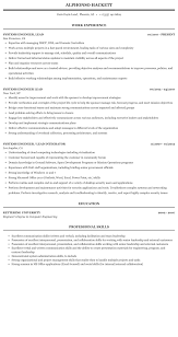 Systems Engineer Lead Resume Sample Mintresume