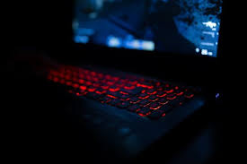 Red Backlit Keyboard Close Up Gaming Laptop Gaming Laptops Keyboard Game Logo Design