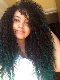 Teal Tips Natural Curly Hair Ombre Hair Styles Curly Hair Styles Naturally Natural Hair Styles