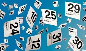 Resultado de imagem para calendÃ¡rio tempo passando
