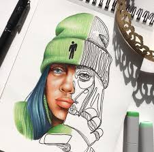 15 drawing celebrities anime professional designs for business and education. How To Draw Billie Eilish For Kids Novocom Top