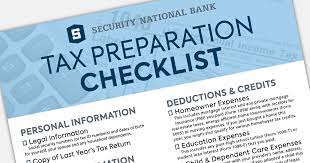 For the first time in my life i need to pay taxes on someone. A Checklist What Documents You Need To Prepare Your Taxes