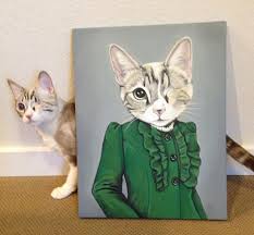 Splendid beast creates custom pet portraits based on your photos. Cats In Clothes By Heather Mattoon Hauspanther