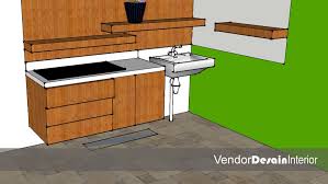 Jendela besar di sepanjang sisi dapur ini akan membuat interior dapur terlihat terang tanpa bantuan listrik pada siang hari. Rancangan Awal Desain Interior Dapur Kering Di Buaran Jakarta Timur Jasa Desain Interior Jakarta