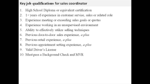 Full job description best line equipment is currently seeking a rental coordinator at our harrisburg, pa location…if you would enjoy the chance to make your mark with the premier equipment rental, sales, service, and parts company who has been voted top 100 best places to work in pennsylvania for the third… Sales Coordinator Job Description Youtube