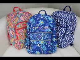 Vera bradley backpack pink flowers backpacks stuff to buy bags products fashion handbags moda. Campus Backpack Bag Review Vera Bradley Youtube