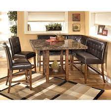 Lacey Corner Counter Height Dining Room Set Brown Dining Table Dining Room Sets Kitchen Table Settings