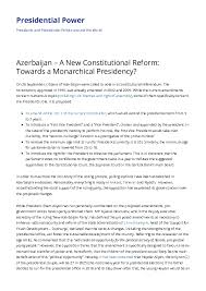 The us two party system. Pdf Azerbaijan A New Constitutional Reform Towards A Monarchical Presidency Chiara Loda Academia Edu