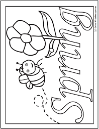 Spring coloring pages to download and print for free from coloringtop.com. 28 Spring Flowers Coloring Page Spring Digital Downloads