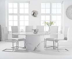 Check spelling or type a new query. Colby 200cm Oval White Marble Dining Table With Malaga Chairs