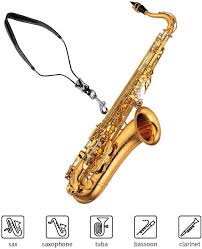 The saxophone family was invented by the belgian instrument maker adolphe sax in 1840. Buy Rinastore Saxophone Strap Genuine Leather Sax Neck Strap With Soft Thick Pad For Soprano Tenor Alto Sax And Clarinets Oboes Online In Vietnam B07whbtd6q