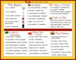 A Sampling Of Portion Size Guides From Respected Sources And