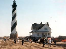 198.49 feet from the ground to the top of the lightning rod. Moving The Cape Hatteras Lighthouse Cape Hatteras National Seashore U S National Park Service
