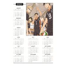 It has all the emotions, great story and likable characters! Taicanon 2021 Calendar Anime Haikyuu Poster Home Decoration Office Coated Paper Colorful Children Style5 Walmart Com Walmart Com
