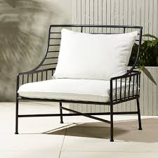Breton Black Metal Chair Reviews Cb2 Lounge Chair Outdoor Metal Sofa Outdoor Chairs