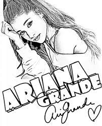 Ariana grande was born and raised in boca raton, florida, debuting on broadway in 2008 as charlotte in musical 13. Ariana Grande Coloring Pages Coloring Home