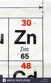 The Element Zinc Zn As Seen On A Periodic Table Chart As