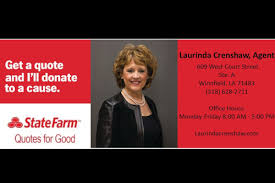 We did not find results for: Local State Farm Agent Laurinda Crenshaw Gives Back To Community Winn Parish Journal