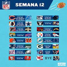 Así que prepárense para el domingo con nuestros tips. Los 3 Partidos Imperdibles De La Semana 12 De La Nfl
