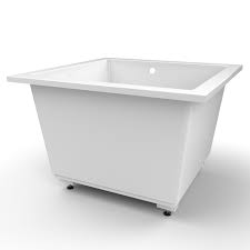 This small bathtub is 23.4 inches deep, measuring from the brim—giving you 17.9 inches of water depth; 1050 X 750 Deep Bath Handmade In Somerset With Free Shipping