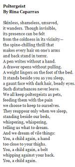 Poltergeist Http Sisterofastone Tumblr Com Poems Sisters Writing