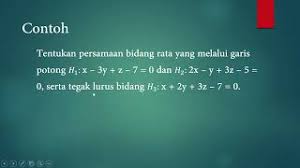 Soal 1 diketahui sebuah petak sawah berbentuk segitiga dengan salah satu sudutnya bernilai 90º. Contoh Soal Dan Pembahasan Geometri Analitik Ruang Power For Your Blog Cute766