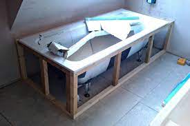 The slatted cabinet door stows. Making A Bath Panel Ideas And Tips For The Frame And Removable Panel