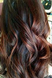 The texture of the locks. Picture Of Dark Brown Hair With Auburn Highlights