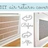 Wall return air grilles unfinished red oak wood vents. 1