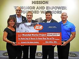 IGA donates $245,000 to Wounded Warrior Project in 2015