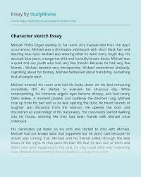 Latest answer posted december 11, 2020 at 1:04:12 pm Character Sketch Free Essay Example