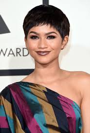 Zendaya debuts short pixie cut & lots of leg for grammys 2015 zendaya shows off her pixie cut on the red carpet at the 2015 grammy awards held at the staples center on sunday (february 8) in los. Celebrities Who Have Had Short Hair Long Hair And Bob Haircuts Glamour