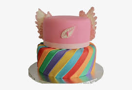 Maybe you would like to learn more about one of these? 2 Tier Rainbow Unicorn Cake With Wings By Sugar Street Cake Free Transparent Png Download Pngkey