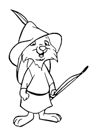 Robin hood is a wonderful old disney classic from '73. The Rabbit Looks Like Robin Hood He Has A Bow And The Same Cap Razukraski Com