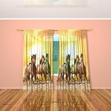 Arthur court horse bit wood cheese board $37.00. Irisusa 100 Polyester Running Horses Themed Room Darkening Curtains Window Panel Drape For Home Decor Transparent 52 Inch X 84 Inch Buy Online In Aruba At Aruba Desertcart Com Productid 58677544