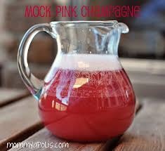 When ready to serve pour all. Mock Pink Champagne Mommyapolis
