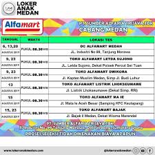 Temukan lowongan kerja sosial perusahaan yang anda cari di bawah ini. Loker Alfamart Cabang Medan Belajar