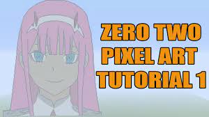 Free anonymous url redirection service. Minecraft Zero Two Pixel Art Tutorial 1 Darling In The Franx Youtube